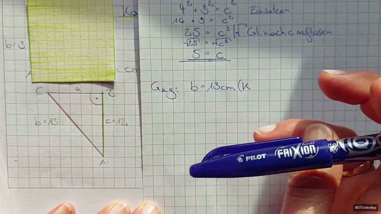 Anwendungsaufgaben zum Satz des Pythagoras 