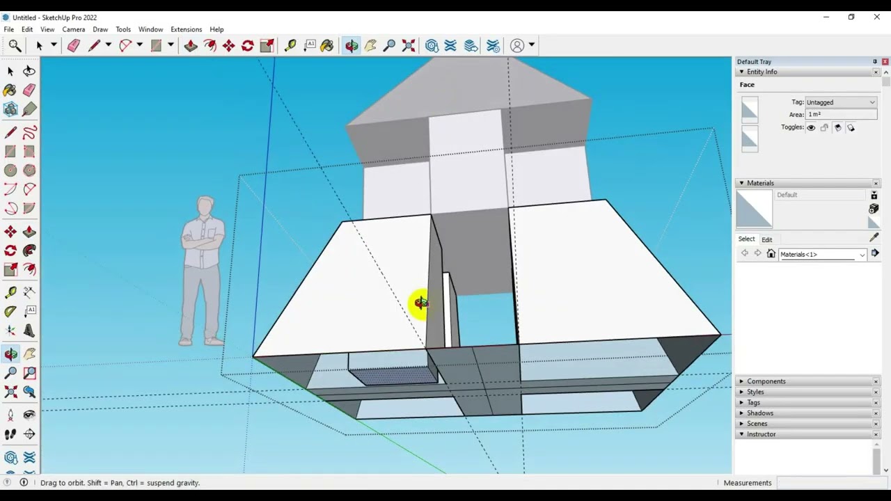 #30 SketchUp Apex 11 | Geometric Pyramid Design