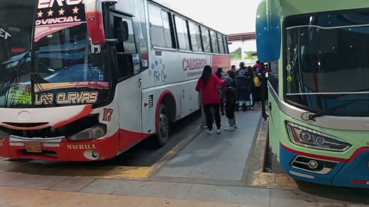 terminal terrestre de  la ciudad Machala oro sala de llegada...