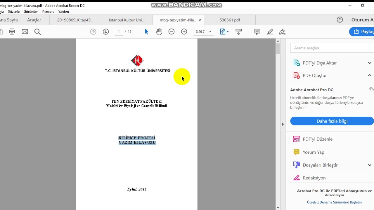 Tez Yazım Kılavuzuna Göre Word Şablonu Oluşturma (2/16)