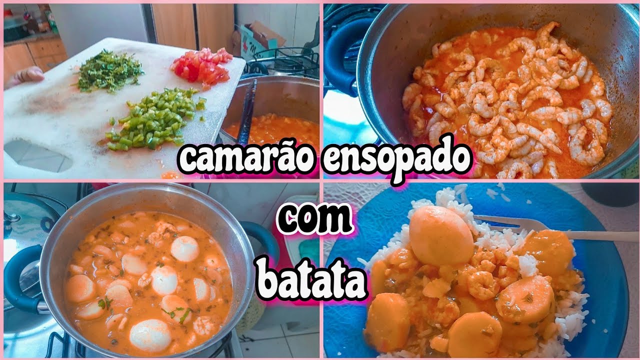 COMO FAZER CAMARÃO ENSOPADO COM BATATA