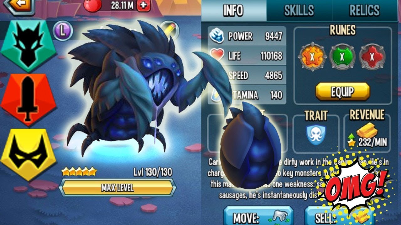 ●Monster Legends - ixofex level 130 vs General Darmith Tryon Dracontium combat review