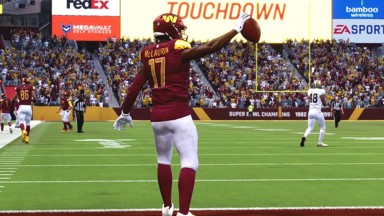 Madden 24 Career - McLaurin Passed Jerry Rice 198 Receiving TDs!