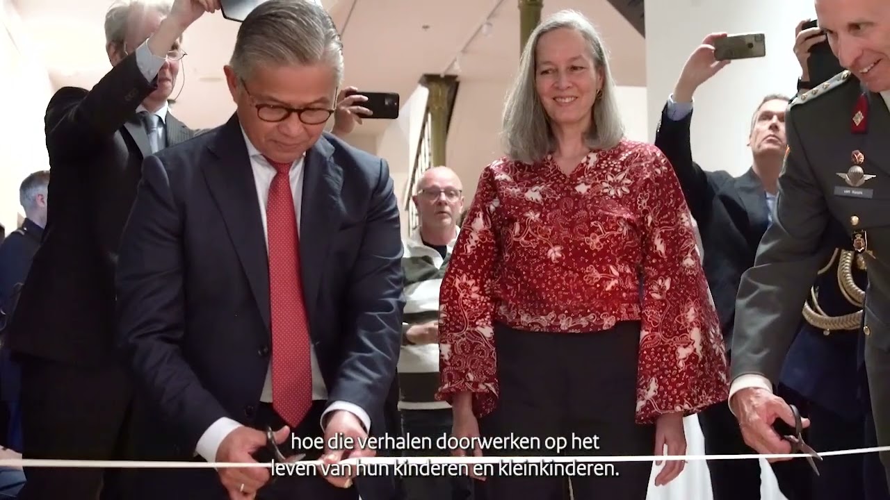 Opening van de tijdelijke tentoonstelling &ldquo;Echo van de strijd om Indonesi&euml;&rdquo;.