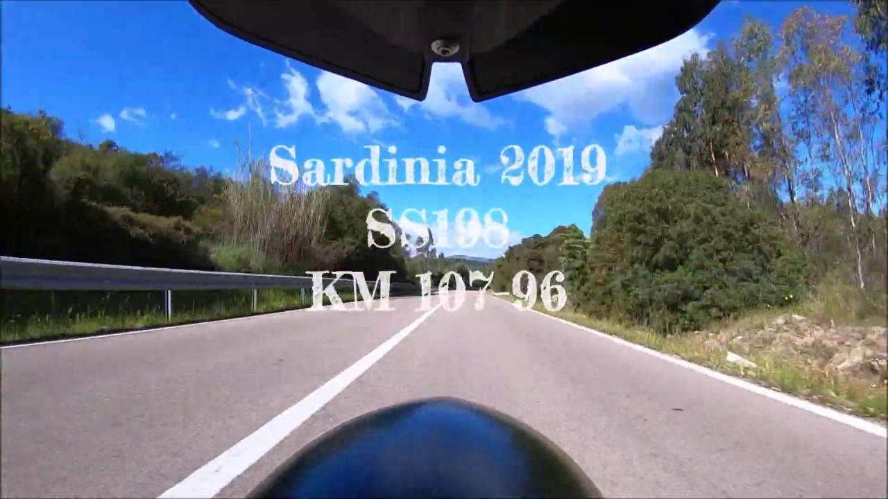 BMW S1000XR on Sardinia - on SS198 from km 107 to km 96 (onboard)