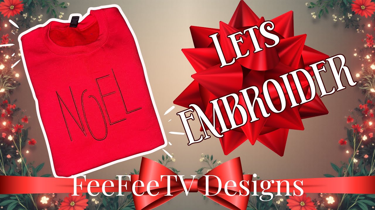 Embroidering a Holiday Sweatshirt | Vlogmas Day 1 | Poolin EOC06