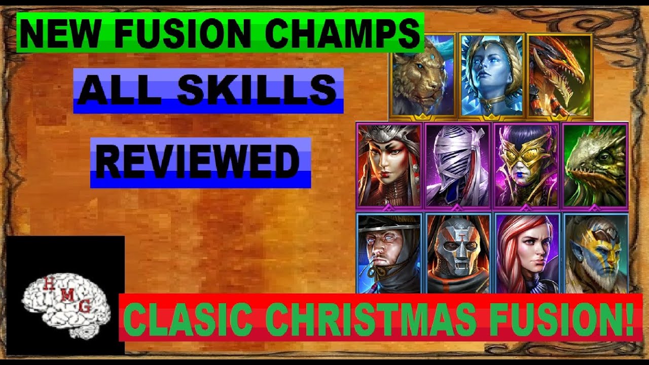 CLASSICE CHRISTMAS FUSION | NEW CHAMPS | SKILLS REVIEWED | RAID SHADOW LEGENDS