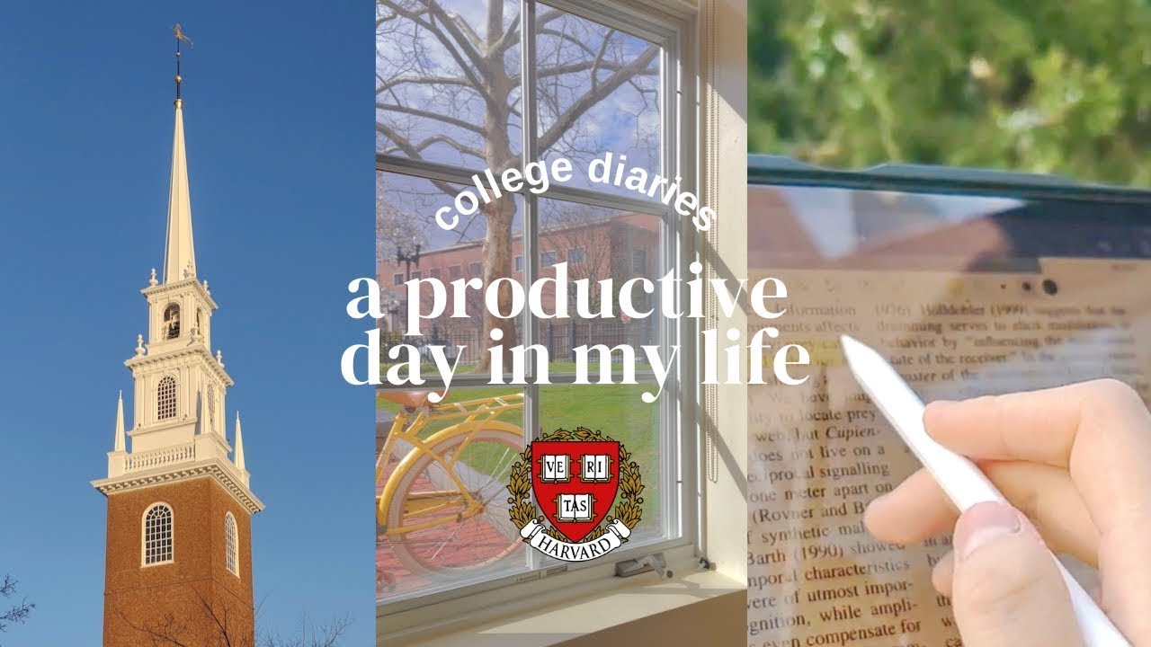 🌱a productive day in my life at harvard | studying, orchestra concert & lots of food