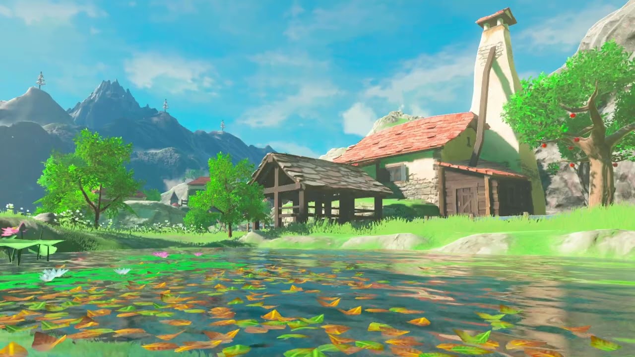 Hateno Village Link's House [Blue Sky] [Still 02] - Zelda BotW Ambience, Atmosphere & Environment