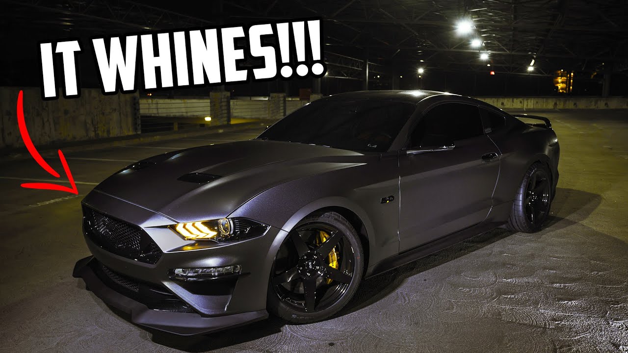 FIRST WOT PULL'S IN MY SUPERCHARGED MUSTANG!