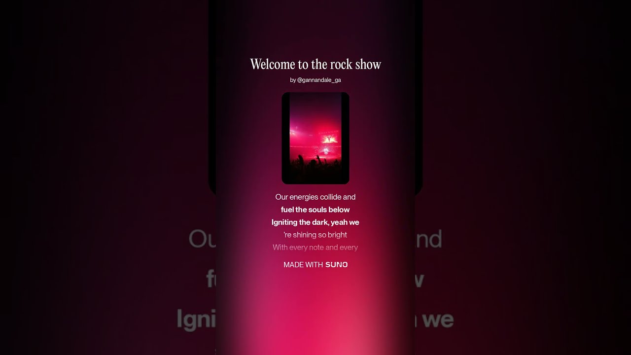 Welcome to the rock show