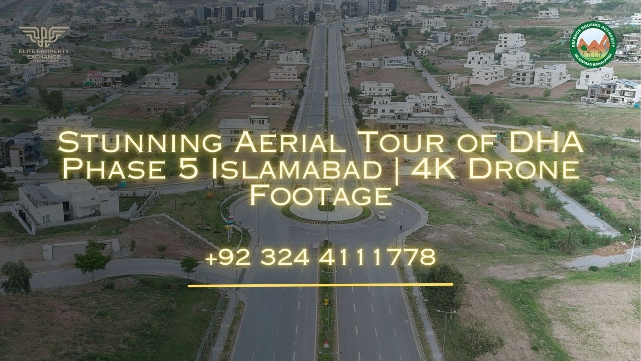 Stunning Aerial Tour of DHA Phase 5 Islamabad | 4K Drone Footage
