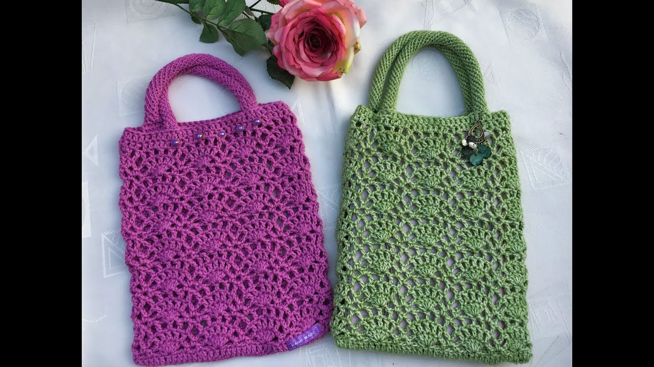 Tasche häkeln, Handbag, Einkaufsbeutel