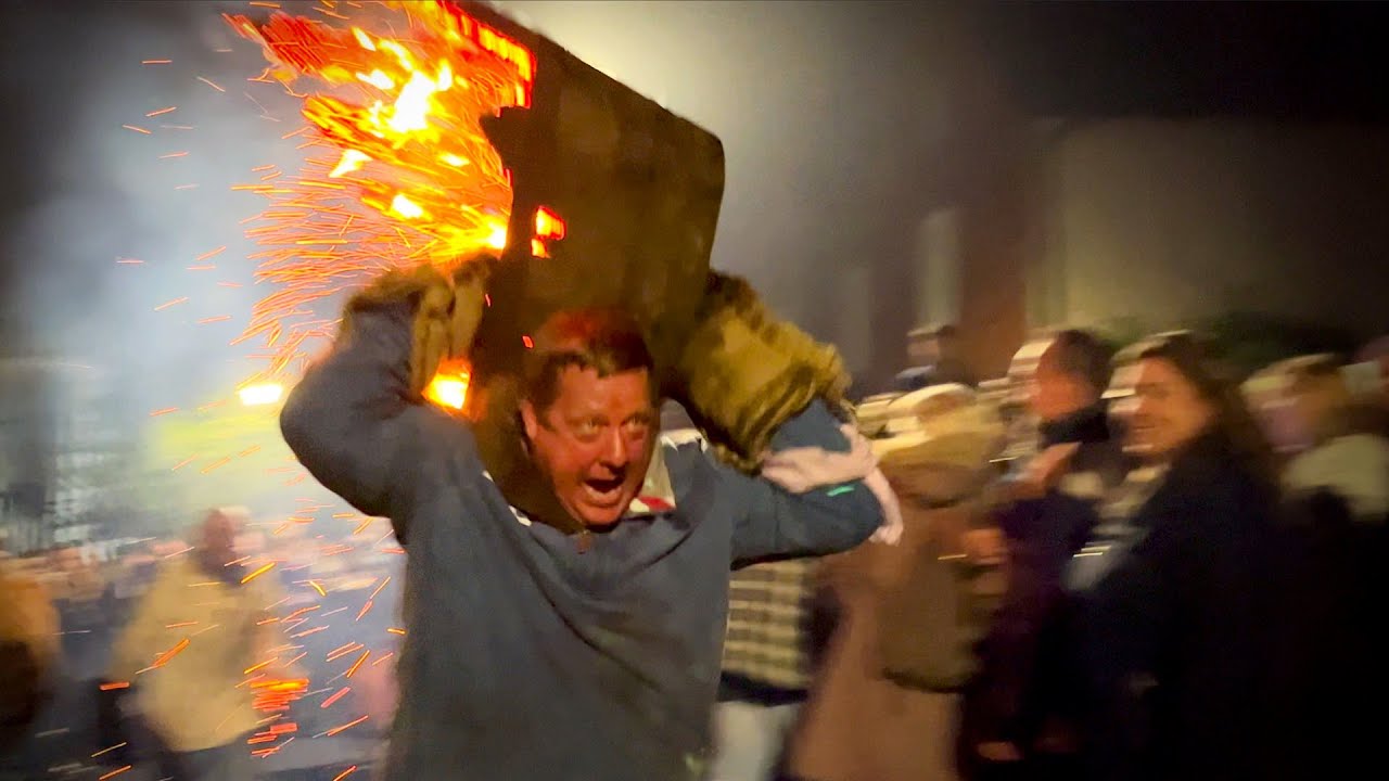 Is this Britain's CRAZIEST Event? (Ottery St Mary Tar Barrels)