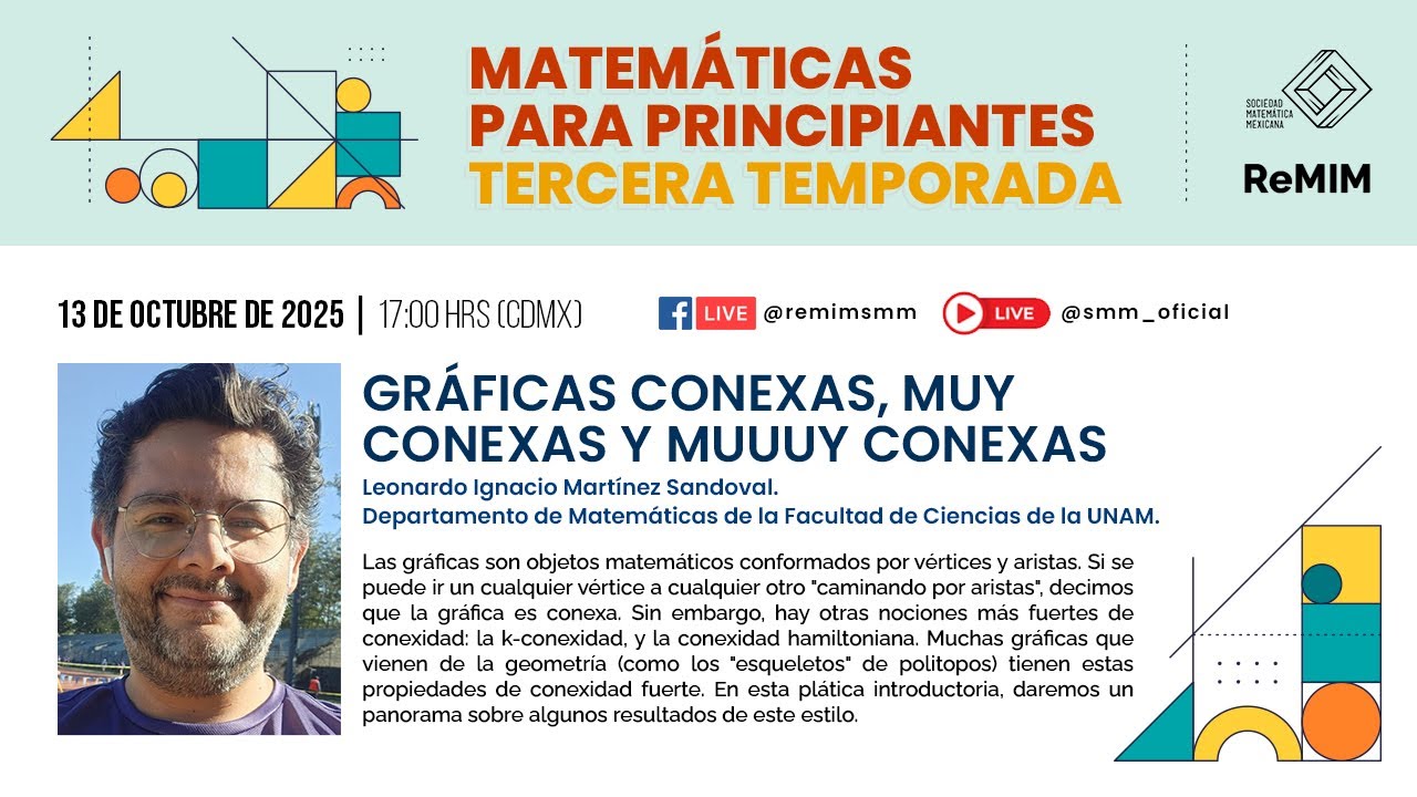 ReMIM | Conferencias virtuales | Gráficas conexas, muy conexas y muuuy conexas