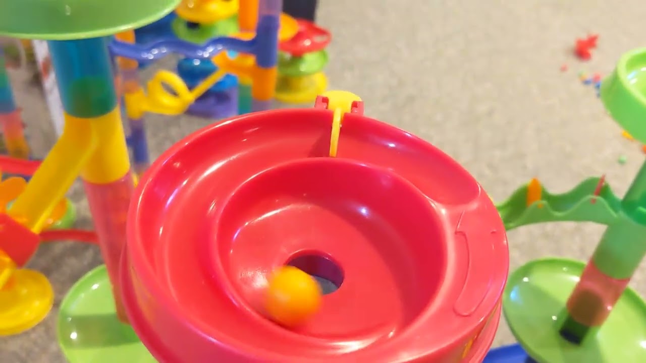 Learning Colors with Deluxe Marble Run Race 