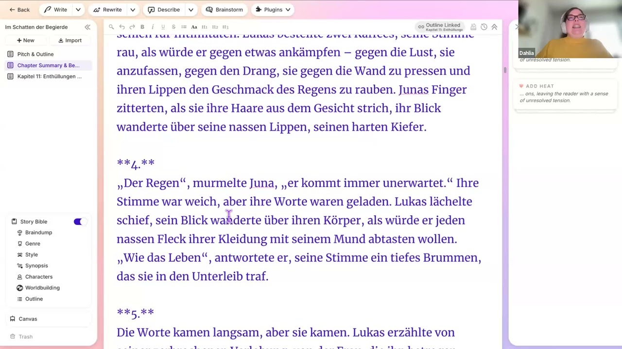 🔥 Writing Spicy Scenes in German: Tipps, Tools & Troubleshooting mit Dahlia