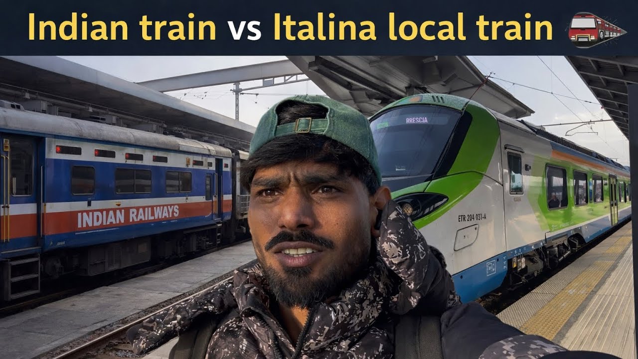 Vlog 🎥Italian train 🚆 Verona to Cremona Italy 🇮🇹📍🎥 nice journey vlog 