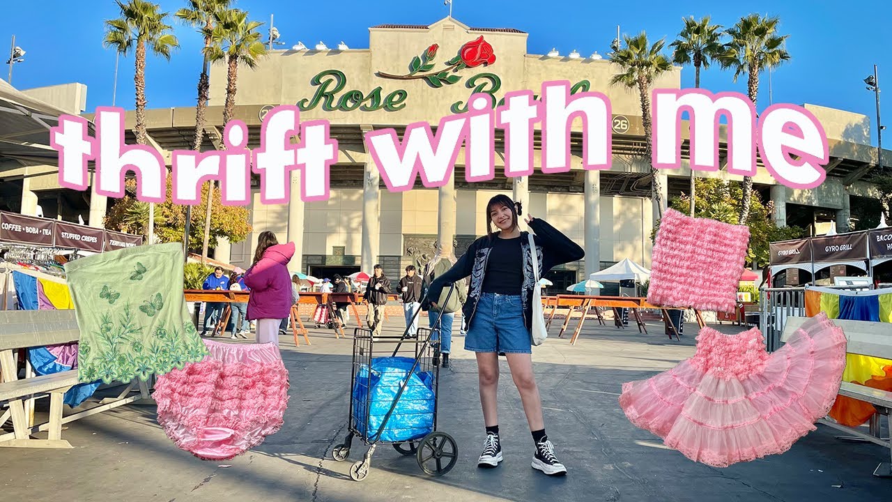 THRIFT WITH ME // spending $500 at the *BIGGEST* flea market in Los Angeles!
