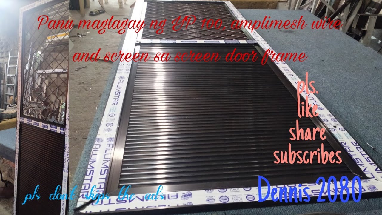 How to put YP 100, amplimesh wire and screen in screen door frame @Dennis-qt5kl
