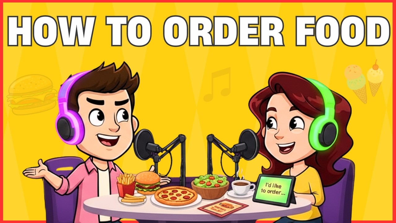 Shadowing English Speaking Practice | How to Order Food 🍔 English Podcast
