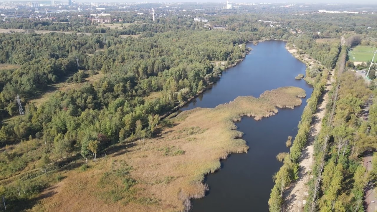 Katowice Borki z lotu ptaka.
