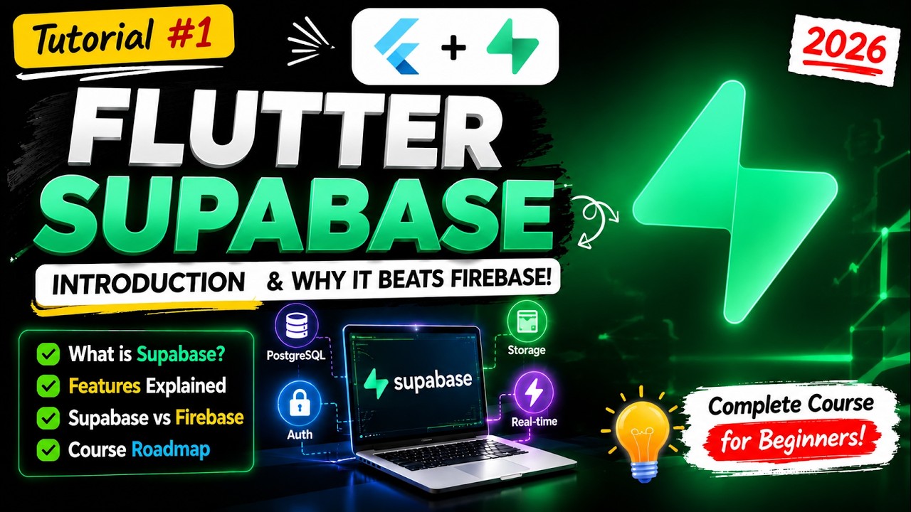 What is Supabase? Flutter Supabase Tutorial for Beginners (2026)