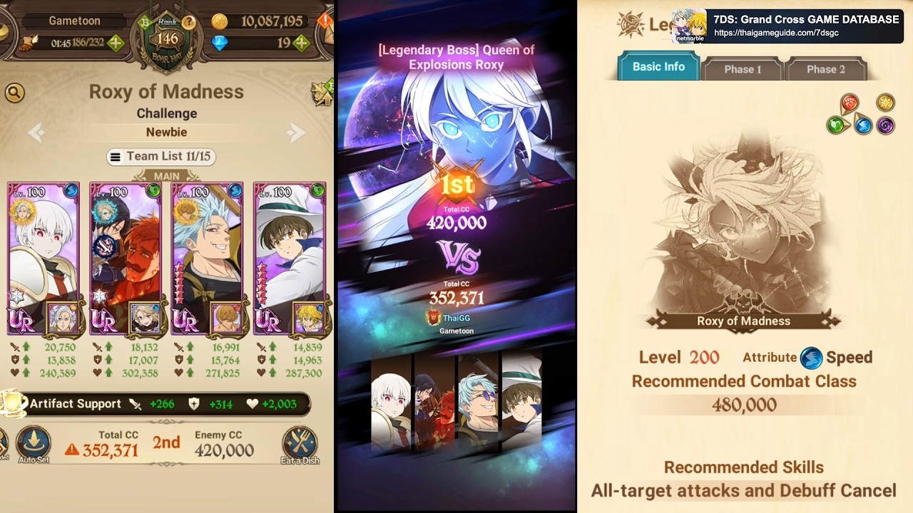 【Score 9,180 / Auto Farm】 Roxy of Madness (Challenge) | Beginner Guide 2026 | 7DS Grand Cross