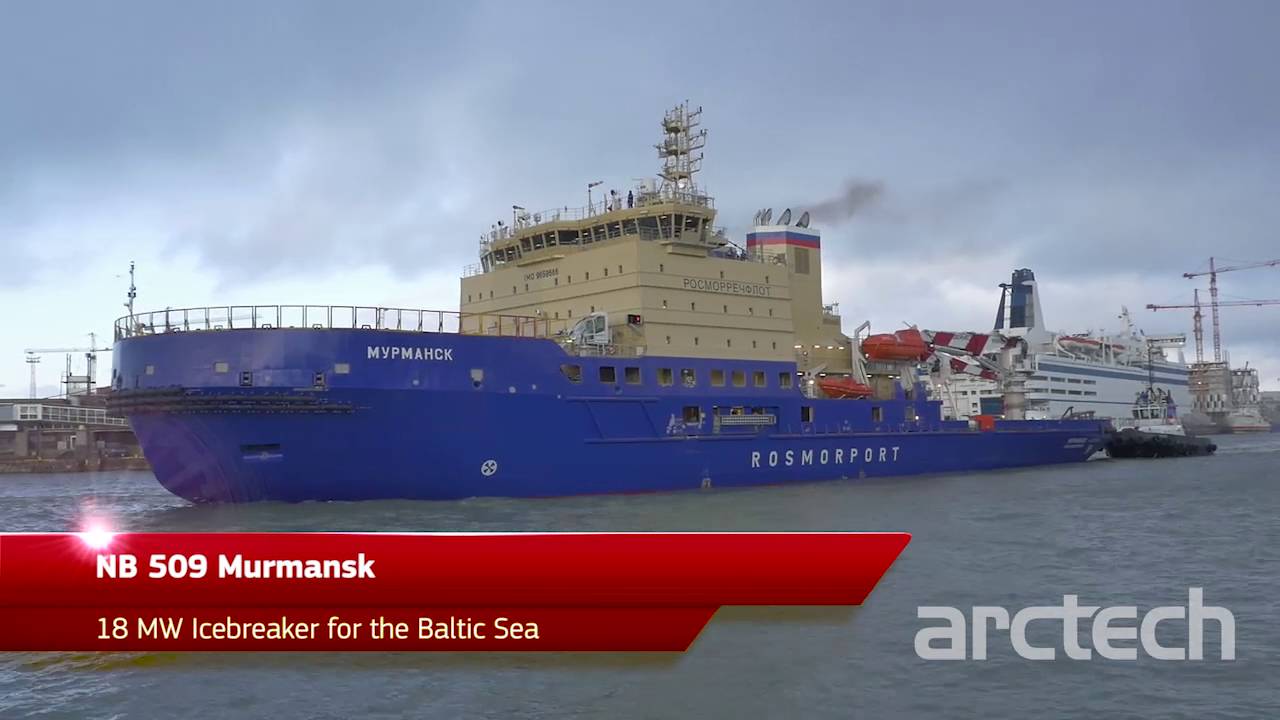 Building of NB 509 Murmansk - 18 MW icebreaker for the Russian Ministry of Transport