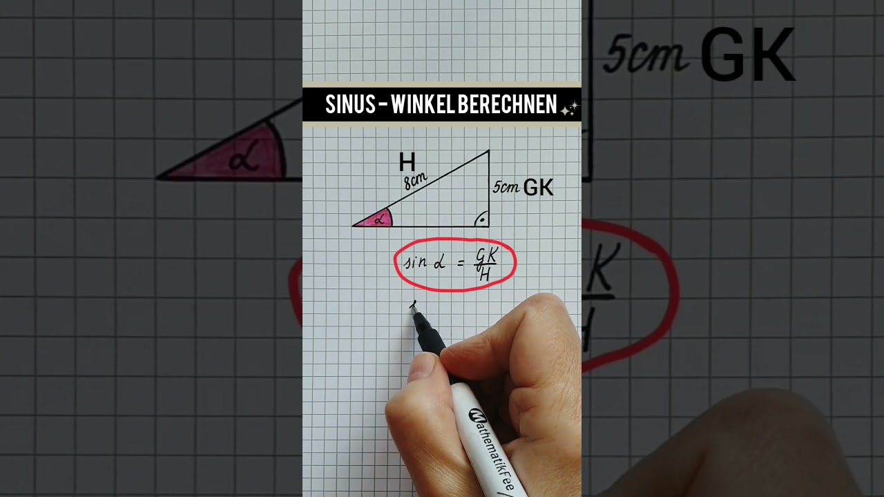 SINUS endlich kapiert! 🤓 Winkel berechnen #mathe #sinus #winkel #winkelberechnen #trigonometrie