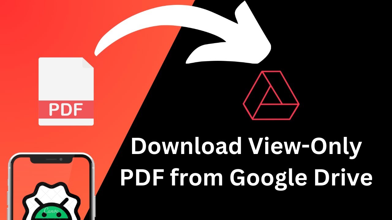 Как скачать PDF-файл «Только просмотр» с Google Диска (2025): Android Mobile