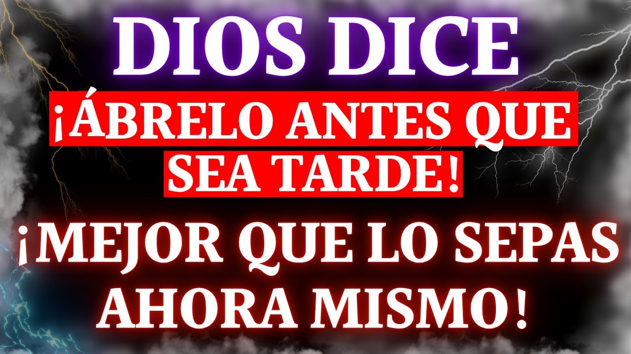 DIOS DICE: NO ES POR CASUALIDAD QUE ESTE MENSAJE LLEGÓ A TI