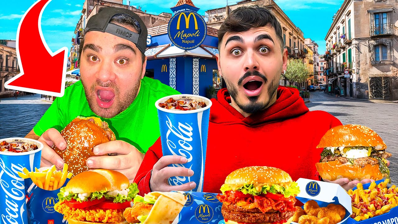🍟 🍔 PROVIAMO il McNAPOLI per LA PRIMA VOLTA! 🩵 SIAMO RIMASTI SENZA PAROLE...