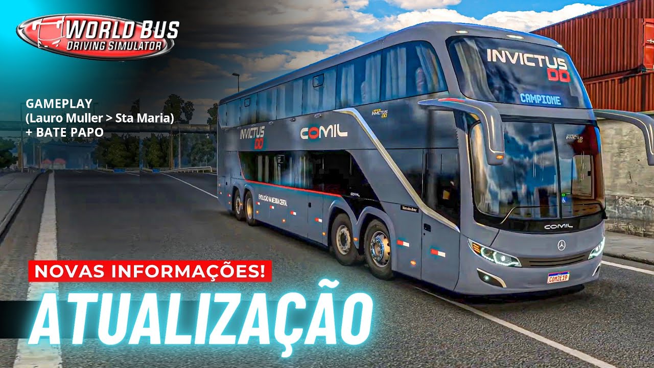 🥵 PRIMEIRA ATUALIZAÇÃO WORLD BUS DRIVING SIMULATOR 2024! Novas informações
