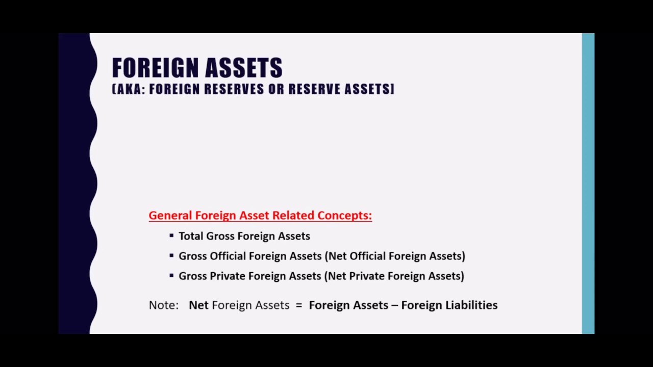 What are Foreign Assets - Advanced Level English Medium