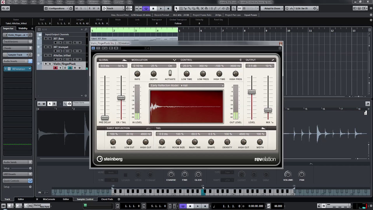 Broken Orchestra Remix by Groffi (Beat making in Cubase Pro 9.5) (Part 1/2)