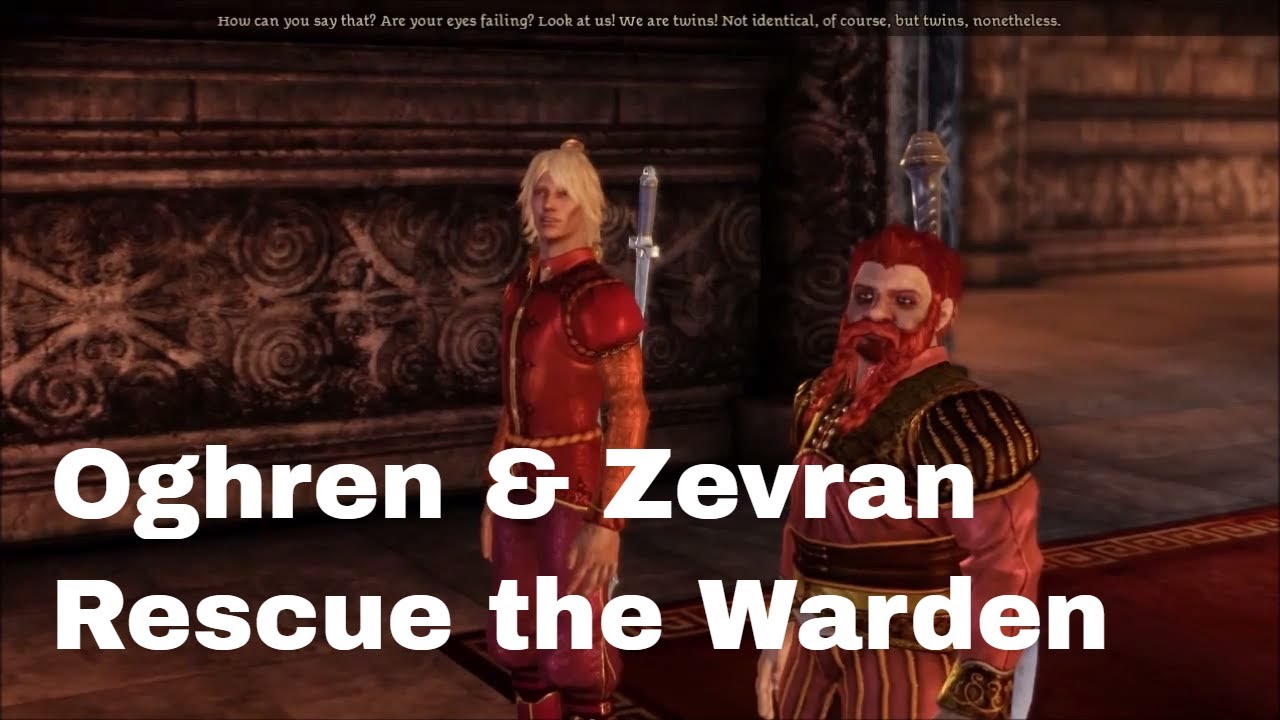 Dragon Age; Origins, Zevran & Oghren rescue the Warden