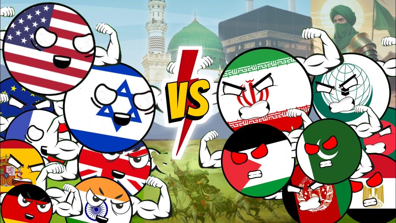 Israel vs palestine 🕋☝️ Islamic vs other countries comparison military, area size Wait for end