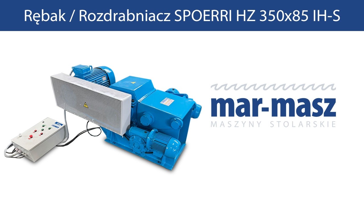Rębak / Rozdrabniacz SPOERRI HZ 350×85 IH-S - Mar-Masz | Woodworking