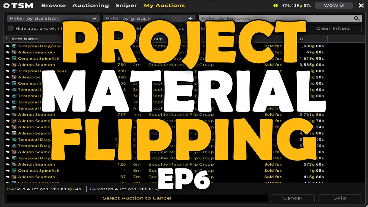 Project Material Flipping EP 6 | WoW Gold Making