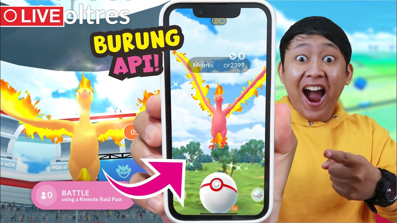 MOLTRES POKEMON LEGEND MUNCUL ! HAJAR MABAR