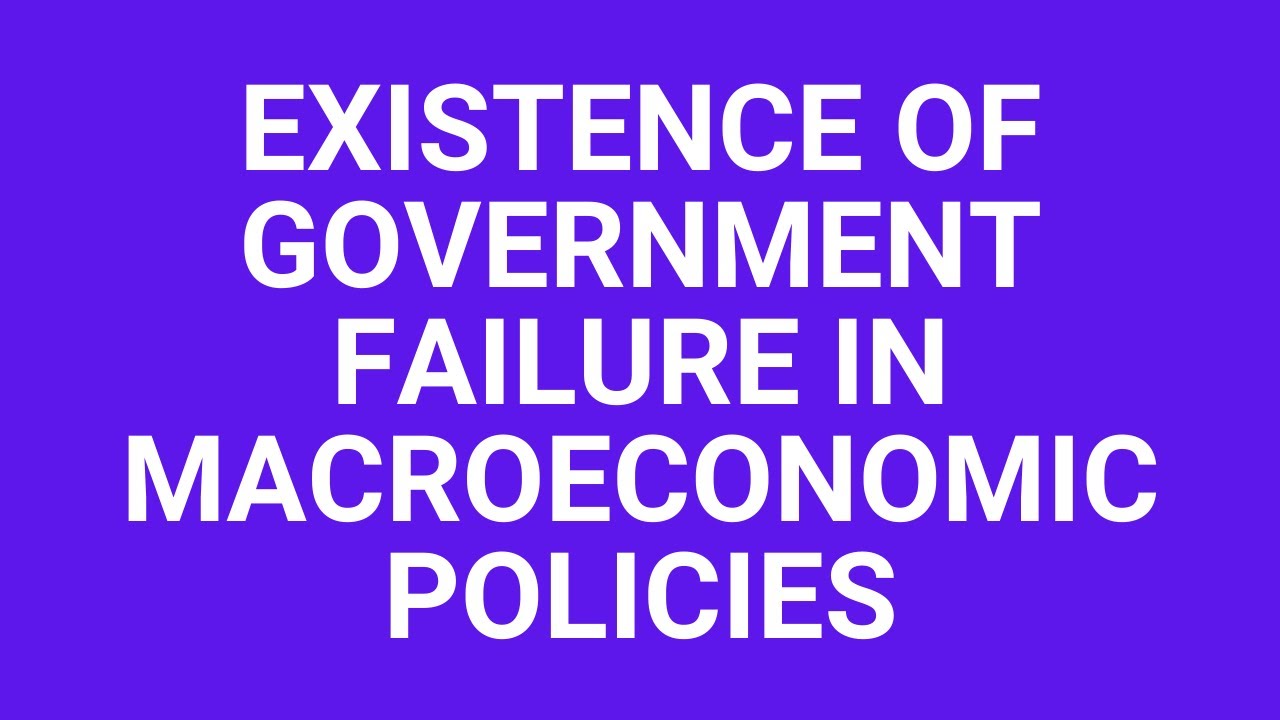 Existence of government failure in macroeconomic policies