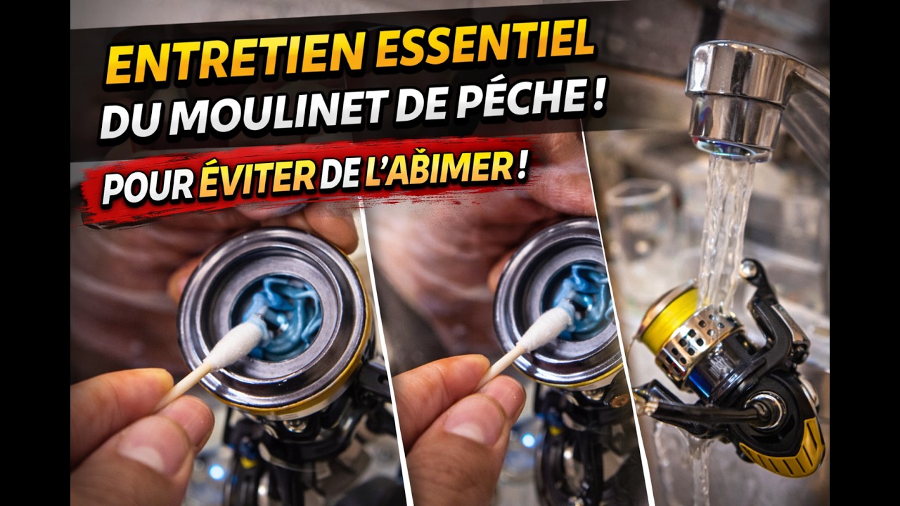 كيفاش تنظف وتدير الصيانة للموليني 🎣 بعد الصيد | Astuce pêche spinning Maroc 🇲🇦