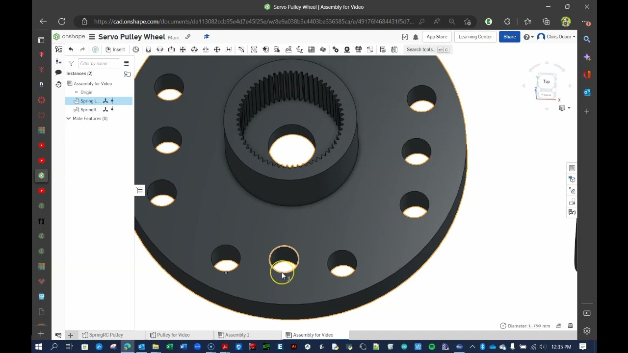 OnShape Pulley Wheel Tutorial