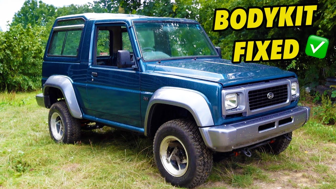 Daihatsu Fourtrak Restoration Pt17 - REPAIRING AND RE-FITTING THE BODY KIT