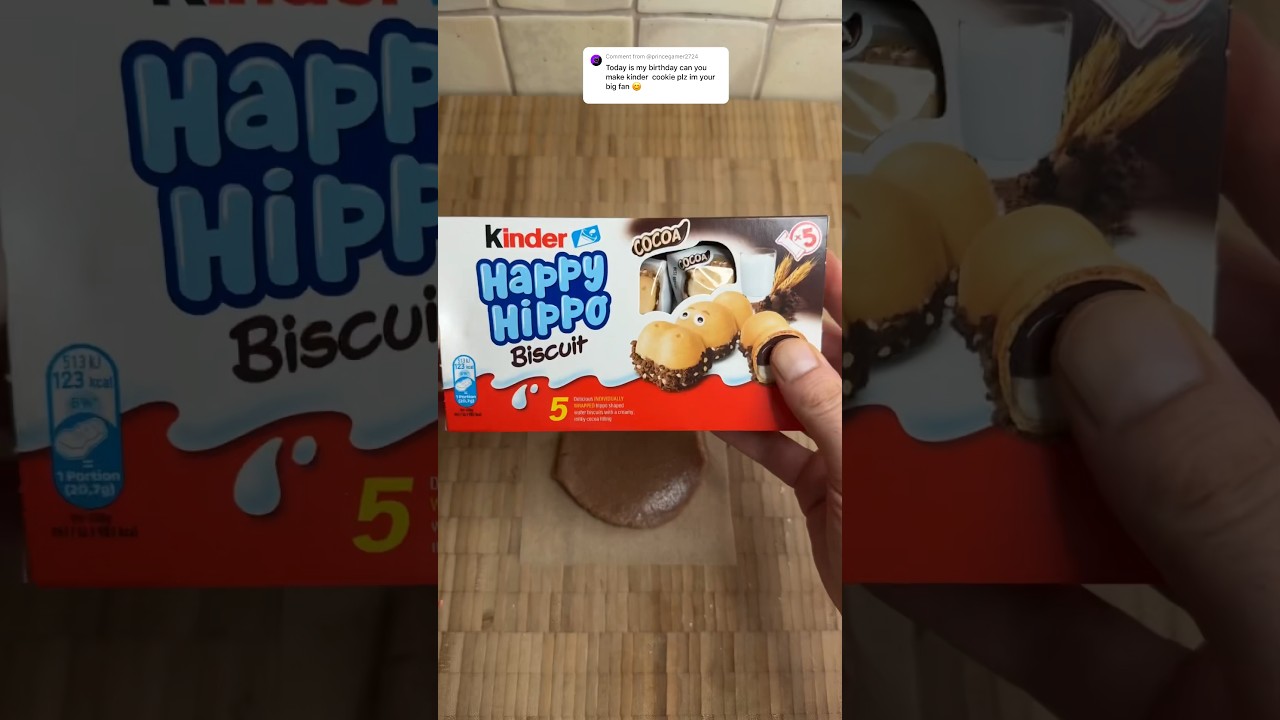 Kinder Happy Hippo cookie ! 🎉🍪