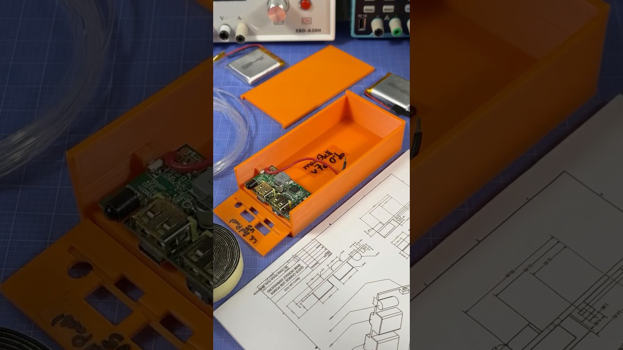 DIY Fast Charging USB Power Bank Build! #electronics #engineering #cool #technology