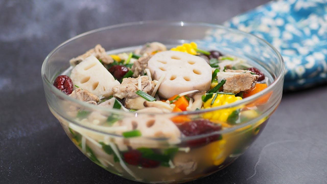 CỦ SEN HẦM XƯƠNG - Cách nấu canh củ sen ngon và nhiều tác dụng