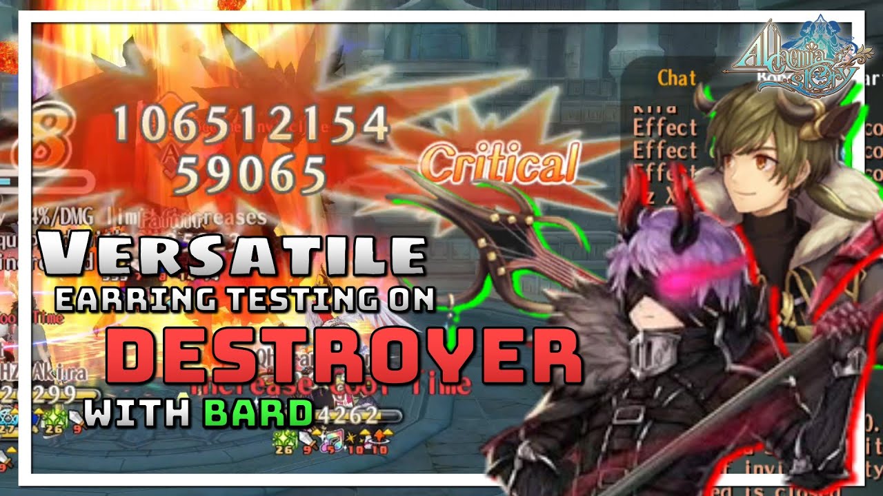 Versatile on Destroyer with bard | Alchemia Story