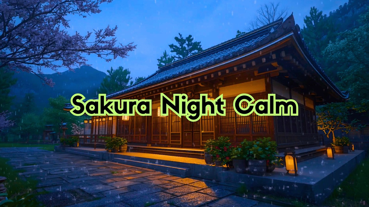 Sakura Night Calm 🌸 Lo-Fi Beats for Focus, Study & Relax 🌙🎧